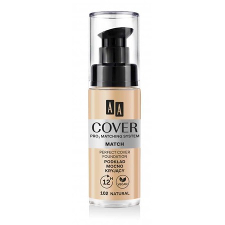 Cover Match PRO3 Matching System podkład mocno kryjący 102 Natural 30ml