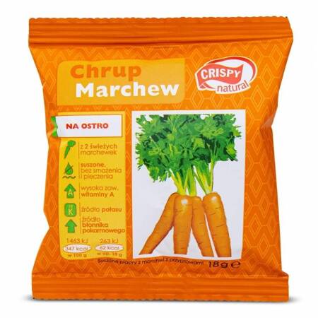 Crispy Natural Marchew z naturalnymi przyprawami 18 g