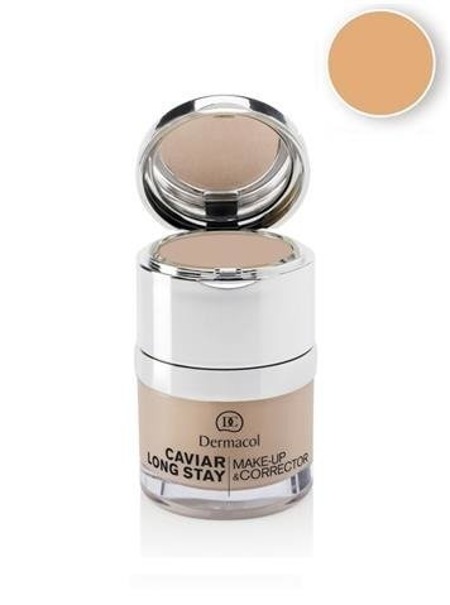 DERMACOL Caviar Long Stay Make-Up & Corrector podkład do twarzy z korektorem 03 Fair 30ml