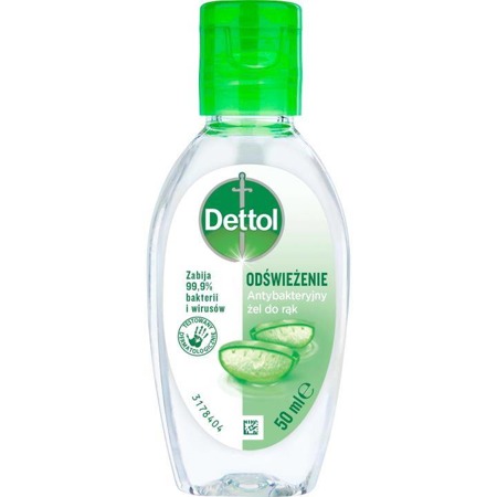 DETTOL Antybakteryjny żel do rąk Aloes 50ml