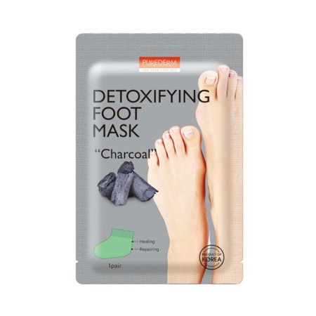 Detoxifying Foot Mask “Charcoal” oczyszczająca maseczka do stóp z węglem 1 para