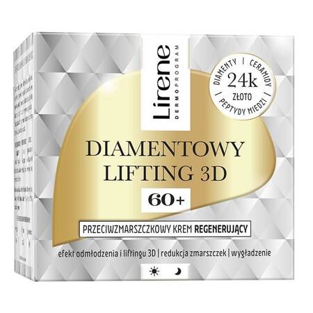 Diamentowy Lifting 3D przeciwzmarszczkowy krem regenerujący 60+ 50ml