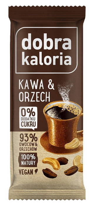 Dobra Kaloria Baton kawa &amp; orzech 35g