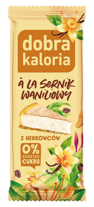 Dobra Kaloria Baton z nerkowców a'la sernik waniliowy 35g