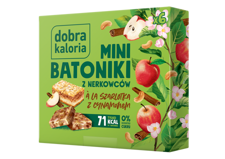 Dobra Kaloria Mini batoniki ala szarlotka z cynamonem 102g