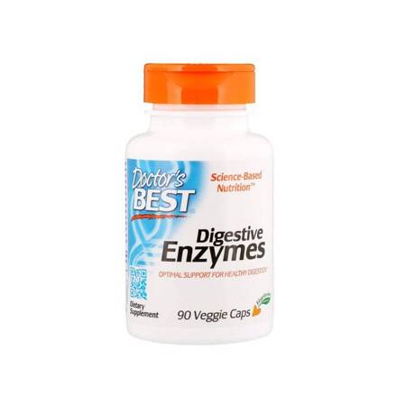 Doctor&#039;s Best Digestive Enzymes (Enzymy trawienne) 90 kapsułek wegańskich