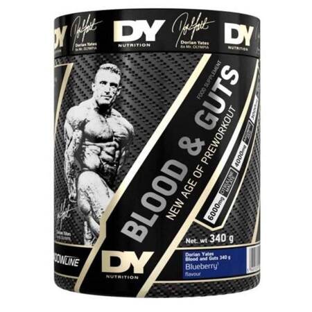 Dorian Yates Blood and Guts Pre-Workout 380 g o smaku borówkowym