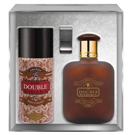 Double Whisky edt 100ml + DEO 150ml + klips na banknoty