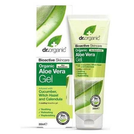 Dr.Organic Aloe Vera Gel With Cucumber nawilżający żel do ciała z aloesem 200ml