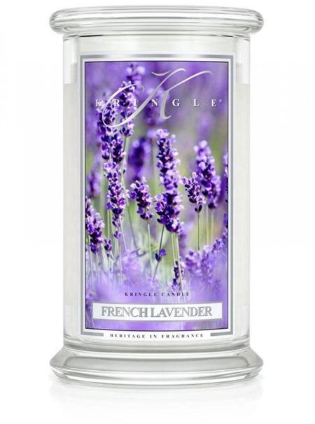 Duża świeca zapachowa z dwoma knotami French Lavender 623g