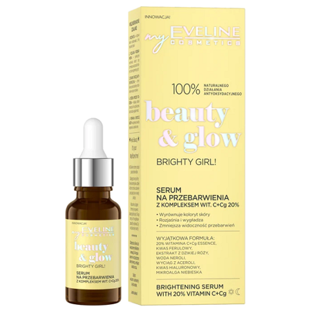 EVELINE Beauty & Glow Bright Girl! serum na przebarwienia z witaminą C+ Cg 20% 18ml