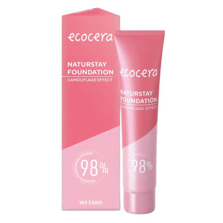 Ecocera Naturstay Foundation naturalny podkład kryjący W3 Sand 30ml