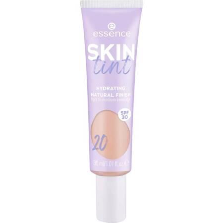 Essence Skin Tint nawilżający krem koloryzujący o lekkim i średnim kryciu SPF30 20 30ml