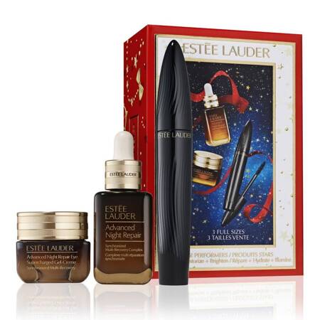 Estee Lauder Star Performers zestaw naprawcze serum do twarzy 30ml + krem pod oczy 15ml + tusz do rzęs 8ml