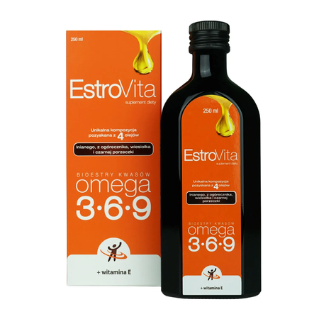 EstroVita Omega 3-6-9 z witaminą E 250 ml