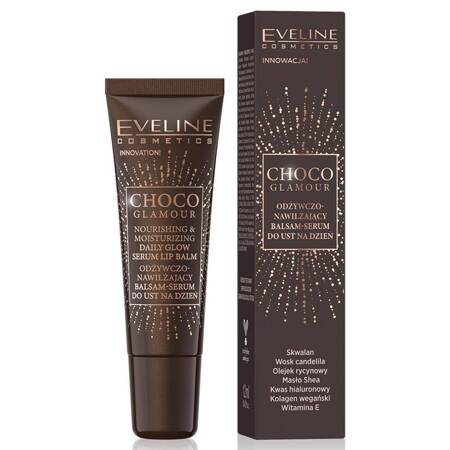 Eveline Choco Glamour odżywczo-nawilżający balsam-serum do ust 12ml