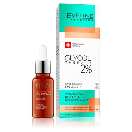 Eveline Glycol Therapy witaminowa kuracja rozświetlająca 2% 18ml