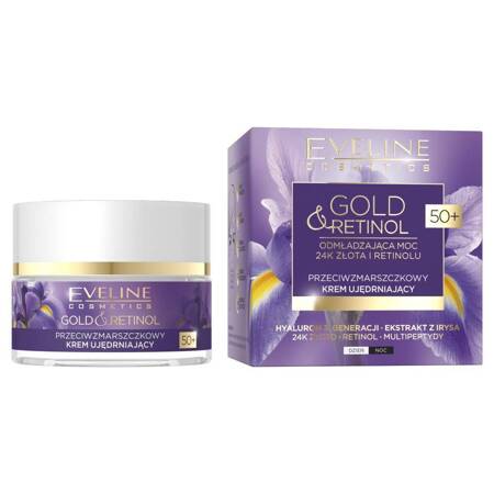 Eveline Gold&Retinol przeciwzmarszczkowy krem ujędrniający 50+ 50ml