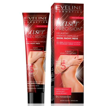 Eveline Laser Precision delikatny krem do depilacji bikini pach i rąk do skóry suchej 125ml