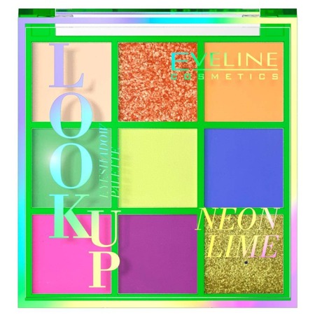 Eveline Look Up paleta 9 cieni do powiek Neon Lime 10.8g