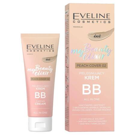 Eveline My Beauty Elixir pielęgnujący krem BB all in one 02 Peach Cover Dark 30ml