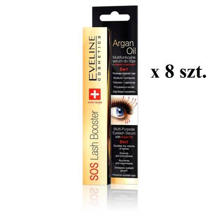 Eveline Sos Lash Booster With Argan Oil 5in1 serum do rzęs 8x10ml