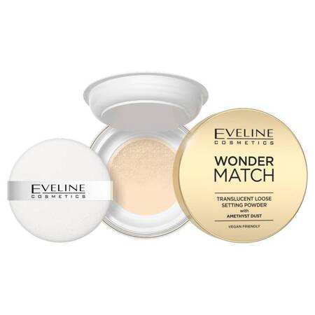 Eveline Wonder Match puder utrwalający z ametystowym pyłkiem 6g