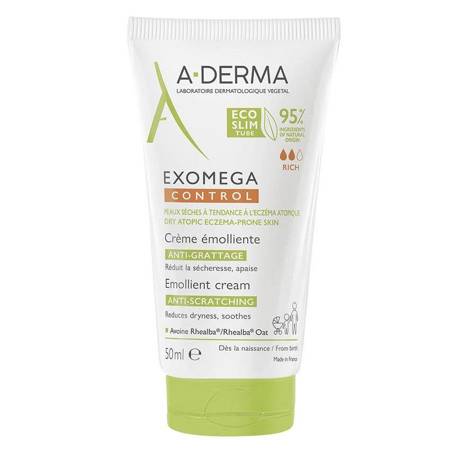 Exomega Control Emollient Cream zmiękczający krem przeciw swędzeniu do skóry suchej i atopowej 50ml