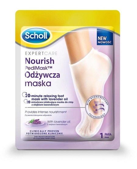 Expert Care Nourish Pedi Mask odżywcza maska do stóp z olejkiem lawendowym