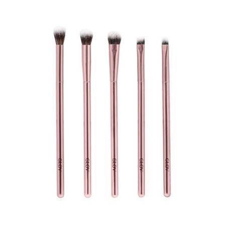 Eye Brushes pędzle do makijażu oczu Pink 5szt