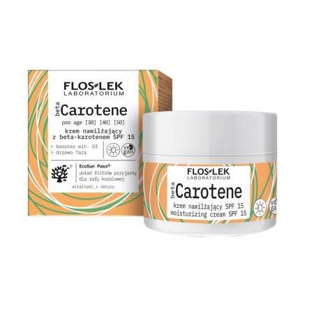 FLOSLEK Beta Carotene Moisturizing Cream SPF15 50ml