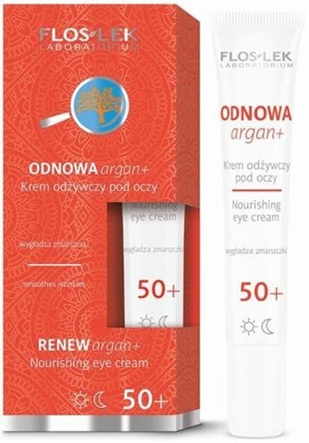 Floslek Odnowa Argan+ krem odżywczy pod oczy 50+ 15ml