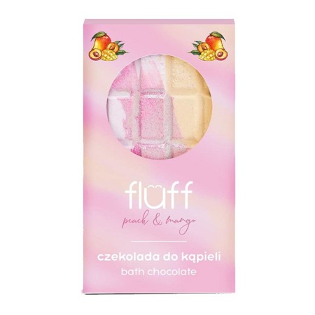 Fluff Bath Chocolate czekolada do kąpieli Peach & Mango 200g