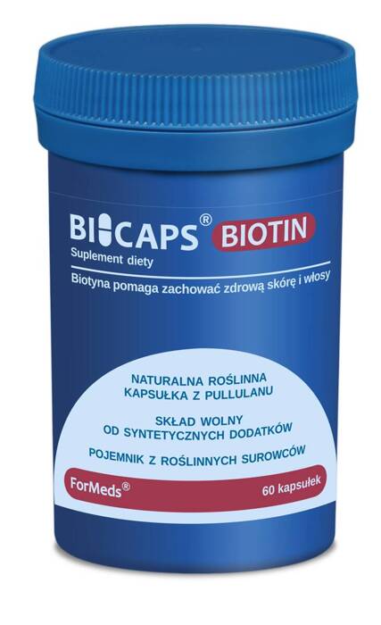 ForMeds Bicaps Biotin - Biotyna 60 kapsułek wegańskich