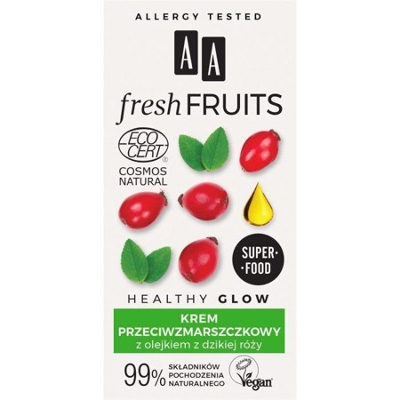 Fresh Fruits krem przeciwzmarszczkowy z olejkiem z dzikiej róży 50ml