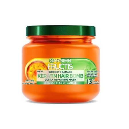 Fructis Goodbye Damage Keratin Hair Bomb odbudowująca maska do włosów 320ml