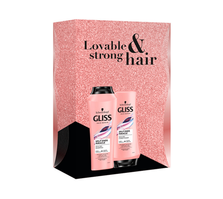 GLISS Split Ends Miracle Shampoo 250ml + Split Ends Miracle Conditioner 200ml