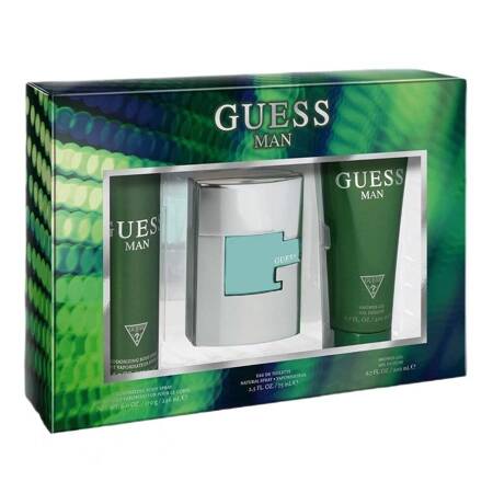 GUESS Man edt 75ml + żel pod prysznic 200ml + dezodorant spray 226ml