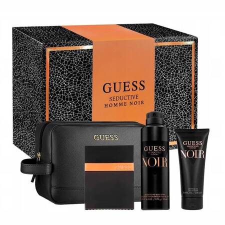 Guess Seductive Noir Homme EDT 100ml + żel pod prysznic 100ml + dezodorant 226ml + kosmetyczka