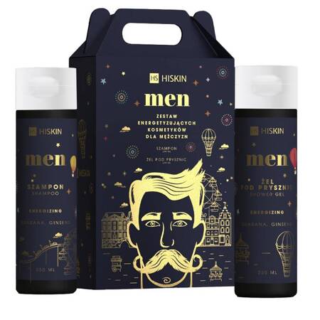 HISKIN Men zestaw szampon do włosów 250ml + żel pod prysznic 250ml