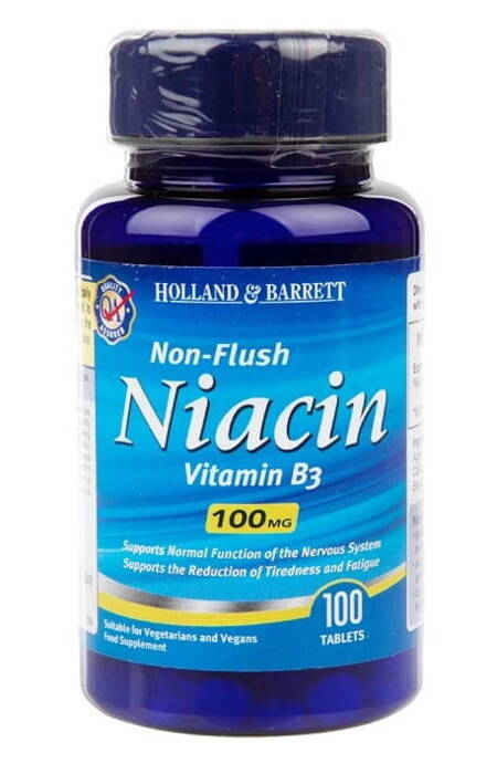 Holland &amp; Barrett Niacyna B3 100 mg 100 tabletek