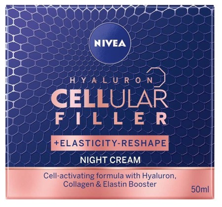 Hyaluron Cellular Filler + Elasticity Reshape przeciwzmarszczkowy krem na noc 50ml