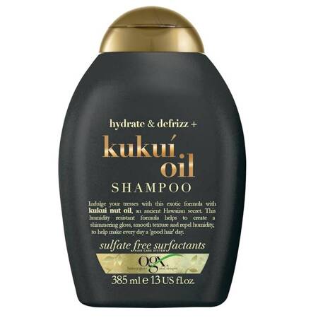 Hydrate & Defrizz + Kukui Oil Shampoo szampon nawilżający z olejkiem z orzechów kukui 385ml