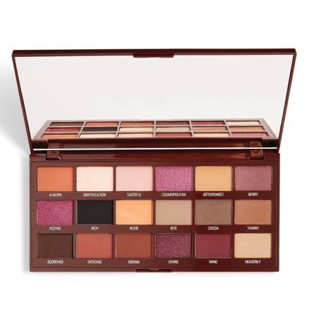 I Heart Revolution Chocolate Eyeshadow Palette Cranberries & Chocolate 18g