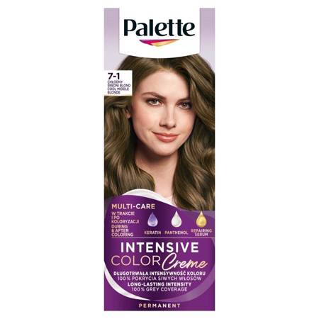 Intensive Color Creme farba do włosów w kremie  7-1 Chłodny Średni Blond