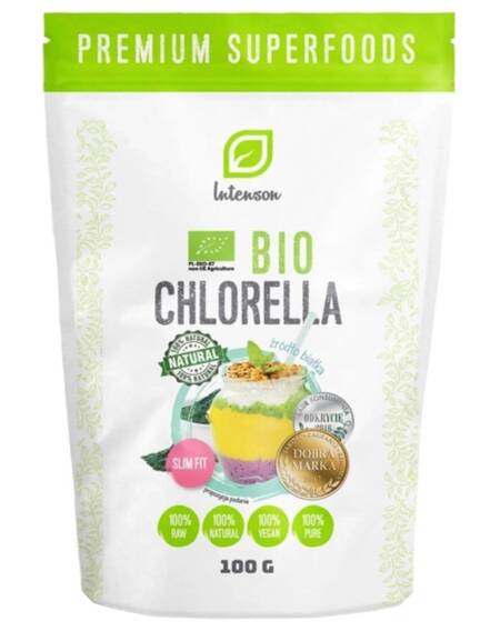 Intenson Chlorella Bio w proszku 100g