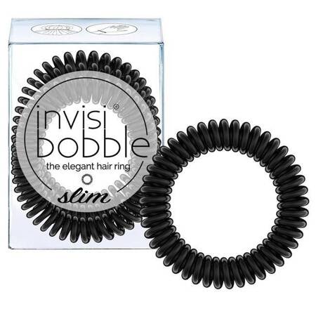 Invisibobble Slim gumki do włosów True Black 3szt.