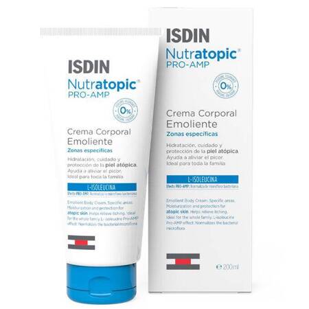 Isdin Nutratopic Pro-AMP Emollient Cream Atopic Skin200ml