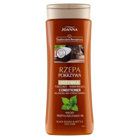 JOANNA Tradycyjna Receptura Balancing & Strengthening Conditioner For Oily Hair Rzepa & Pokrzywa 300g