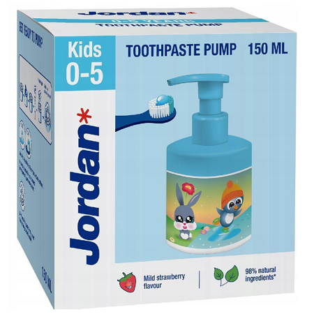 JORDAN Toothpaste Pump pasta do zębów dla dzieci z pompką 0-5lat 150ml